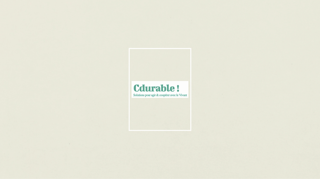 Aplat de couleur beige, logo C’DURABLE